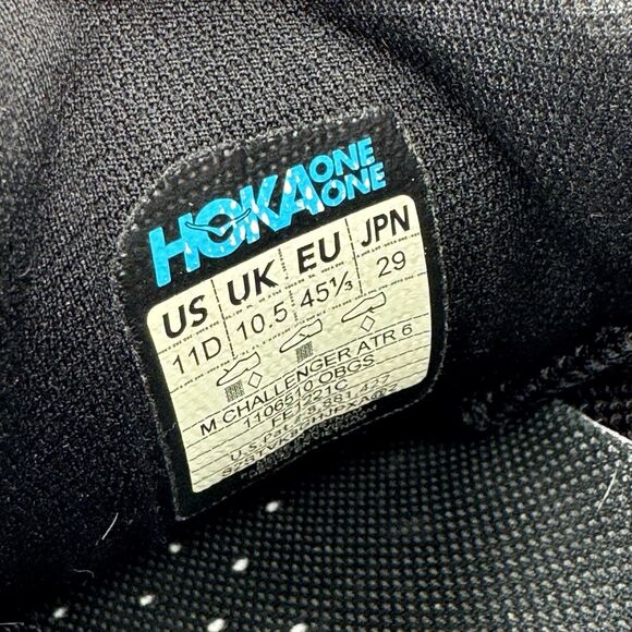 Hoka One One Challenger ATR 6 Men’s Size 11 Blue Running Shoes 1106510 GUC - Picture 8 of 10